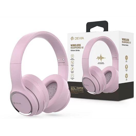 DEVIA ST383533  BLUETOOTH SZTEREÓ FEJHALLGATÓ BEÉPÍTETT MIKROFONNAL-rózsaszín