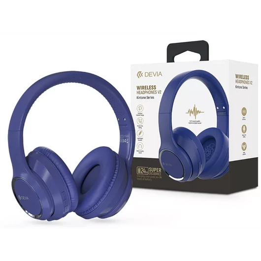 DEVIA ST383540 BLUETOOTH SZTEREÓ FEJHALLGATÓ BEÉPÍTETT MIKROFONNAL-kék