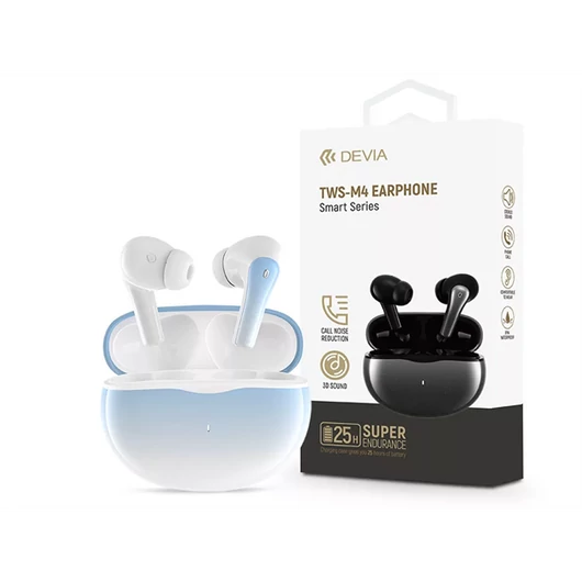 DEVIA TWS BLUETOOTH SZTEREÓ FÜLHALLGATÓ V5.2 + TÖLTŐTOK - KÉK