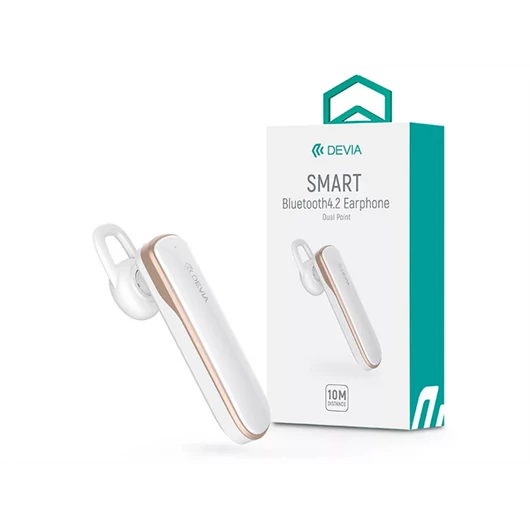 DEVIA WIRELESS BLUETOOTH HEADSET V4.2 - DEVIA SMART BLUETOOTH 4.2 EARPHONE - FEHÉR