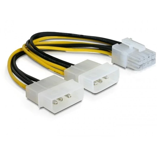 DELOCK Tápkábel PCI Express 8 pin > 2x Molex VGA-hoz