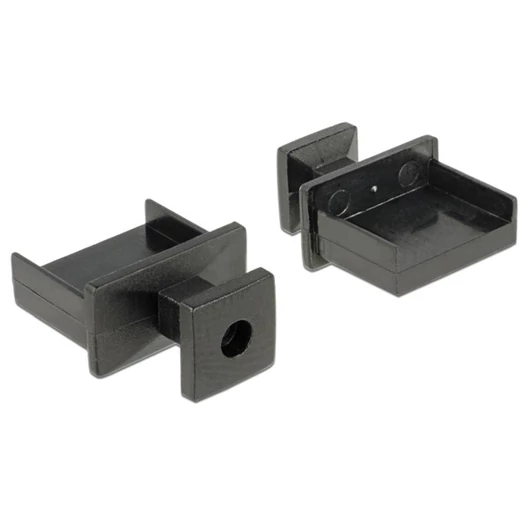 DELOCK Porvédő USB-A female fogantyúval 10 db fekete