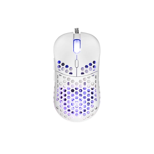 ESHARK NAGINATA-W gamer/esport egér, fehér