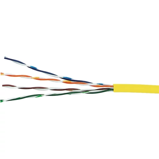 EXCEL Patch kábel Cat.5e UTP 26AWG PVC köpeny 305m, sárga