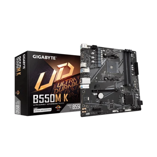 GIGABYTE Alaplap AM4 B550M K AMD B550, mATX