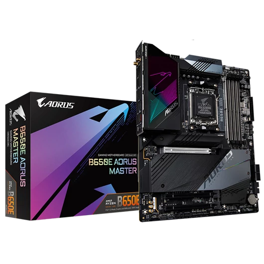 GIGABYTE Alaplap AM5 B650E AORUS MASTER AMD B650, ATX