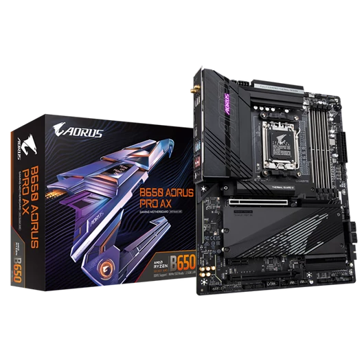 GIGABYTE Alaplap AM5 B650 AORUS PRO AX AMD B650, ATX