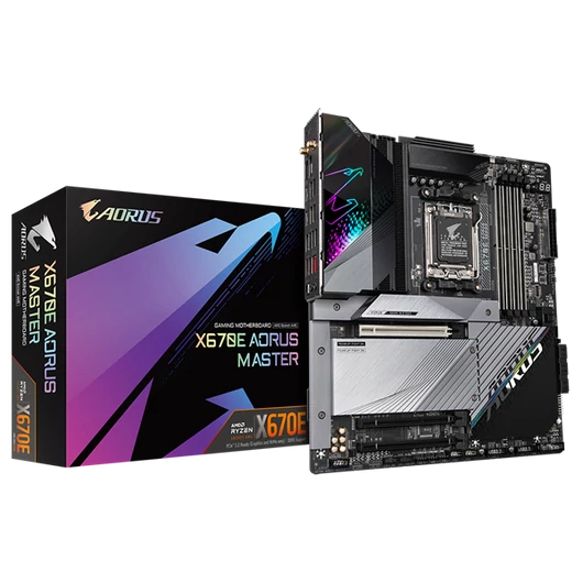 GIGABYTE Alaplap AM5 X670E AORUS MASTER AMD X670, E-ATX