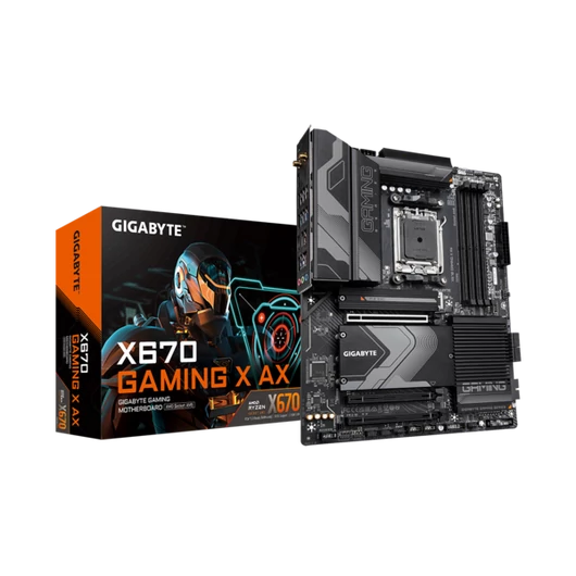 GIGABYTE Alaplap AM5 X670 GAMING X AX AMD X670, ATX