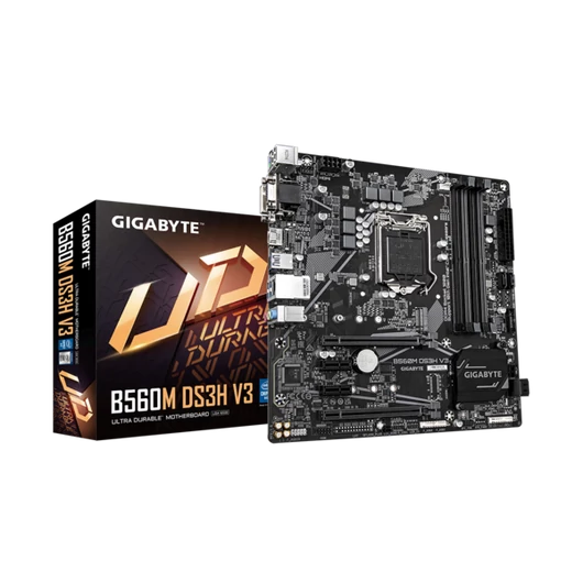 GIGABYTE Alaplap S1200 B560M DS3H V3 INTEL B560, mATX