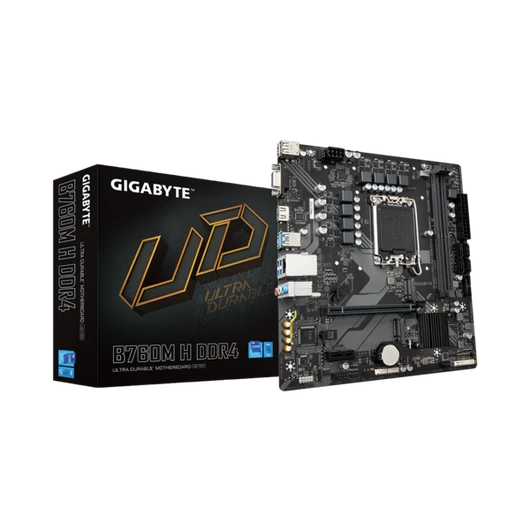 GIGABYTE Alaplap S1700 B760M H DDR4 INTEL B760, mATX