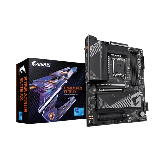 GIGABYTE Alaplap S1700 B760 AORUS ELITE AX INTEL B760, ATX