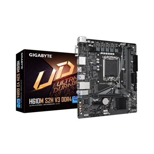 GIGABYTE Alaplap S1700 H610M S2H V3 DDR4 INTEL H610, mATX