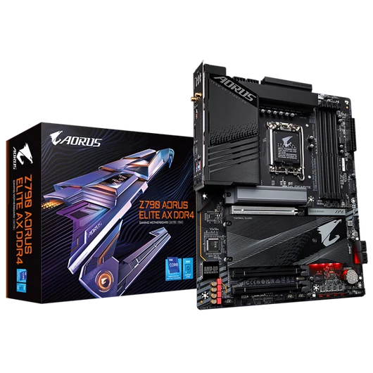 GIGABYTE Alaplap S1700 Z790 AORUS ELITE AX DDR4 INTEL Z790, ATX