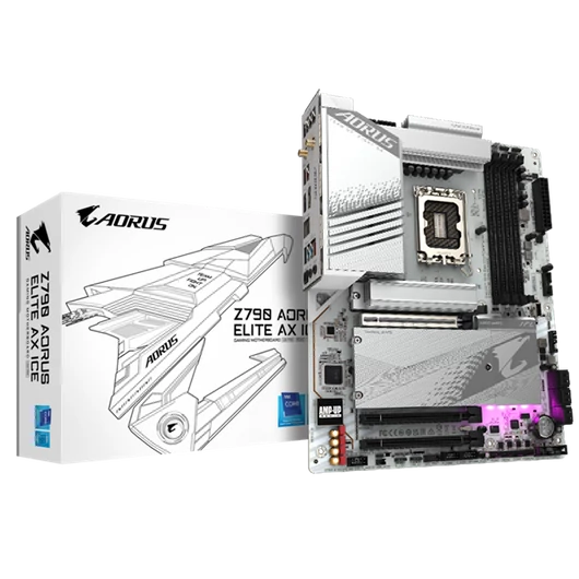 GIGABYTE Alaplap S1700 Z790 AORUS ELITE AX ICE INTEL Z790, ATX