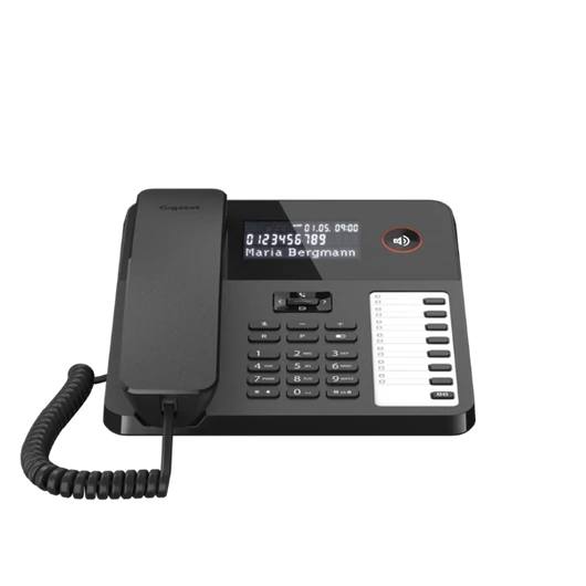 GIGASET Telefon DESK 600 telefon, fekete