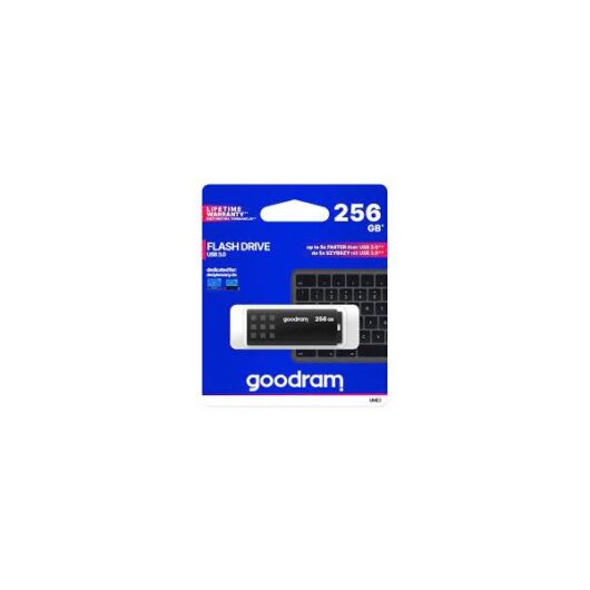 GOODRAM Pendrive 256GB, UME3 USB 3.0, Fekete