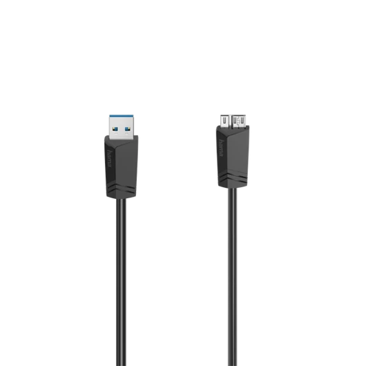 HAMA 200627, FIC USB 3.0 KÁBEL 1,5M A-microB (3 Gbit/S)