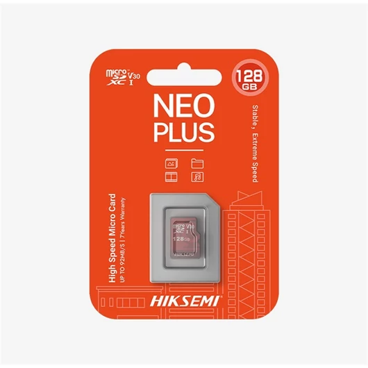 HIKSEMI Memóriakártya MicroSDXC 256GB Neo Plus CL10 95R/55W V30 (HIKVISION)
