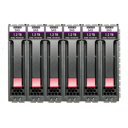 HPE MSA 7.2TB SAS 10K SFF 6pk HDD Bundle