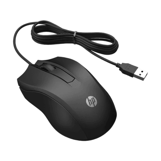 HP vezetékes egér 100 - fekete