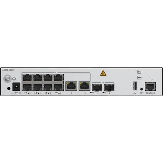 Huawei eKit Switch 10x1000Mbps + 2x10GE (SFP+) + 1konzol port, USB, AC650-256AP