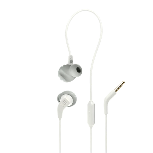 JBL Endurance Run 2 Wired (Vezetékes sport fülhallgató), Fehér