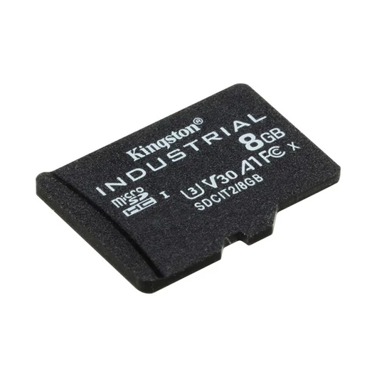 KINGSTON Memóriakártya MicroSDHC 8GB Industrial C10 A1 pSLC Adapter nélkül
