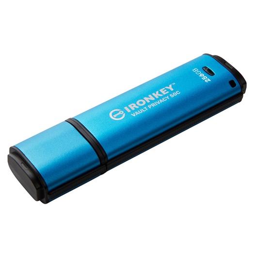 KINGSTON Pendrive 256GB USB-C, IronKey Vault Privacy 50C AES-256 FIPS 197