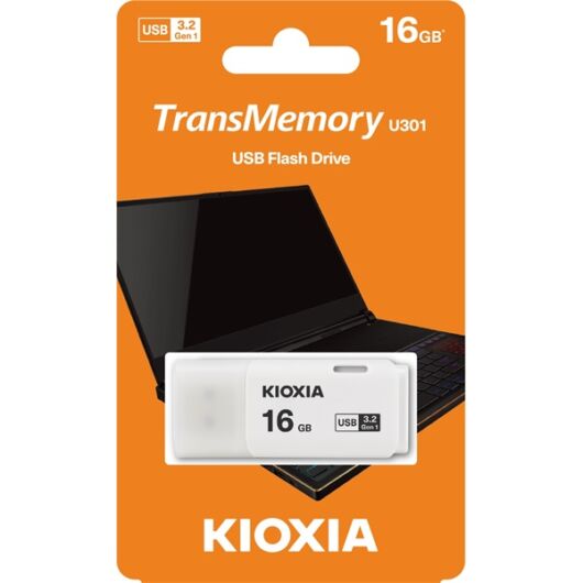 KIOXIA Pendrive 16GB, Hayabusa 3.0, Fehér (TOSHIBA)