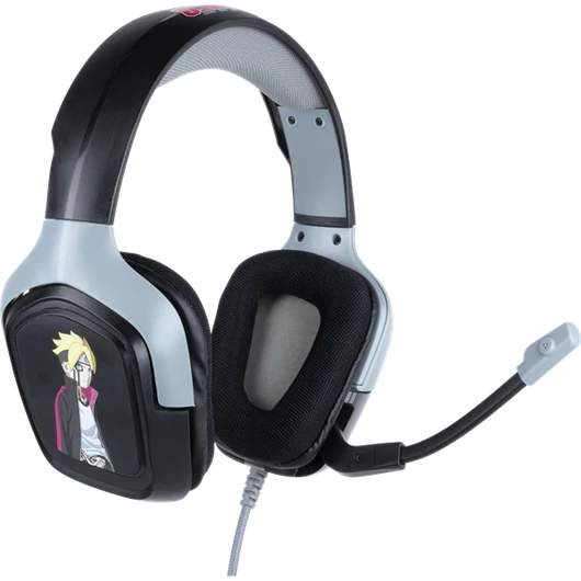 KONIX - BORUTO "Boruto" 2.0 Fejhallgató Vezetékes Gaming Stereo, Fekete-szürke