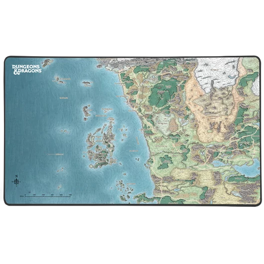 KONIX - DUNGEONS & DRAGONS "Faerun" Gaming Egérpad 800x460mm, Mintás