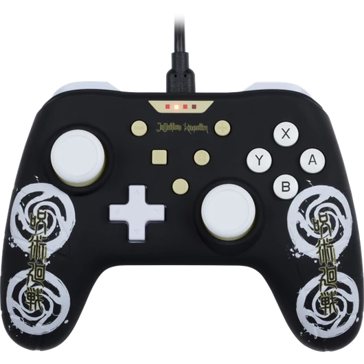 KONIX - JUJUTSU KAISEN Nintendo Switch/PC Vezetékes kontroller, Fekete mintás