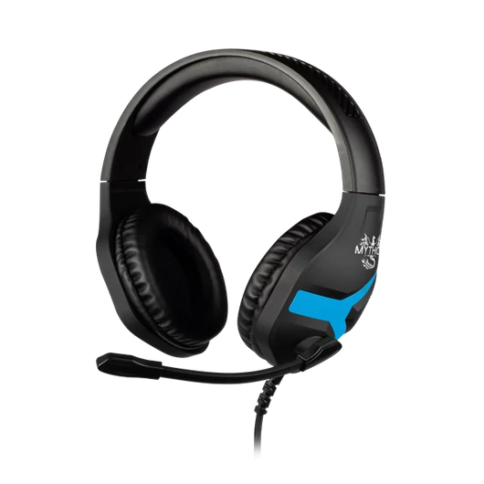 KONIX - MYTHICS PS4 Fejhallgató Nemesis Gaming Stereo Mikrofon, Fekete-Kék