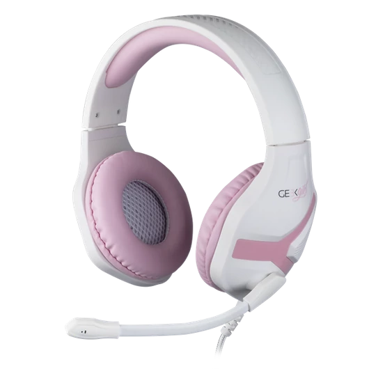 KONIX - MYTHICS PS4 "Geek Girl Crystal" Fejhallgató Vezetékes Gaming Stereo Mikrofon, Színes