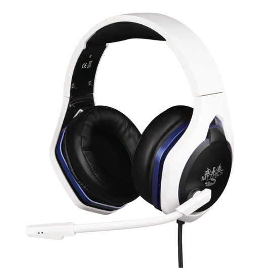 KONIX - MYTHICS PS5 Fejhallgató Hyperion Vezetékes Gaming Stereo Mikrofon, Fehér