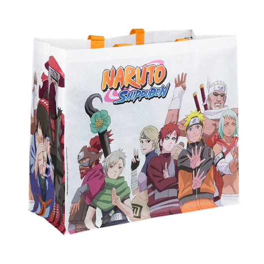 KONIX - NARUTO Shopping Bag M-es 40x45x20cm, Mintás