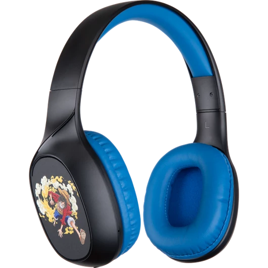 KONIX - ONE PIECE 2.0 Fejhallgató Vezeték Nélküli Bluetooth Gaming Stereo, Mikrofon, Fekete-Kék