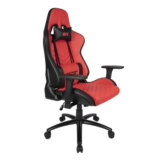 KONIX - UFC "Elite" Gaming Szék Fejtámasszal + Deréktámasszal, Fekete-Piros