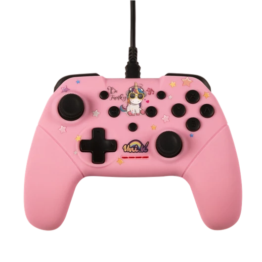 KONIX - UNIK "Be Funky" Nintendo Switch/PC Vezetékes kontroller, Színes