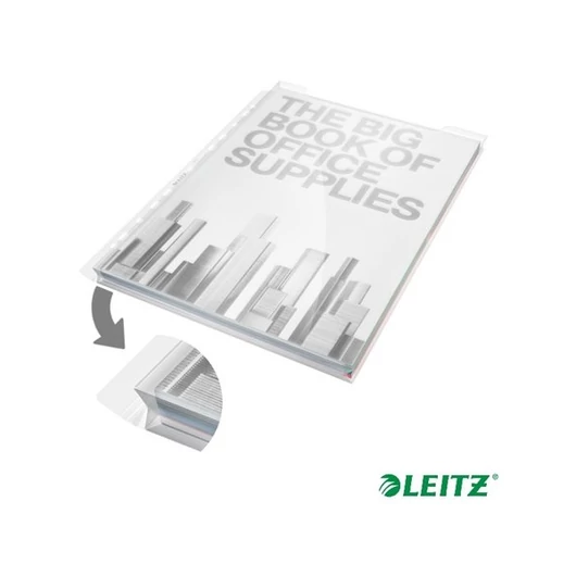 LEITZ Genotherm, lefűzhető, A4, 180 mikron, víztiszta felület, 20 mm,"Jumbo"