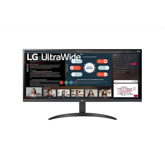 LG IPS monitor 34" 34WP500, 2560x1080, 21:9, 250cd/m2, 5ms, 2xHDMI