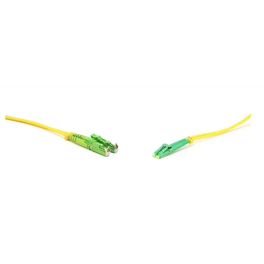 LINKEASY E2000/APC-LC/APC SM duplex patch kábel, OS2 G657.A1 fiber, LSOH 20m