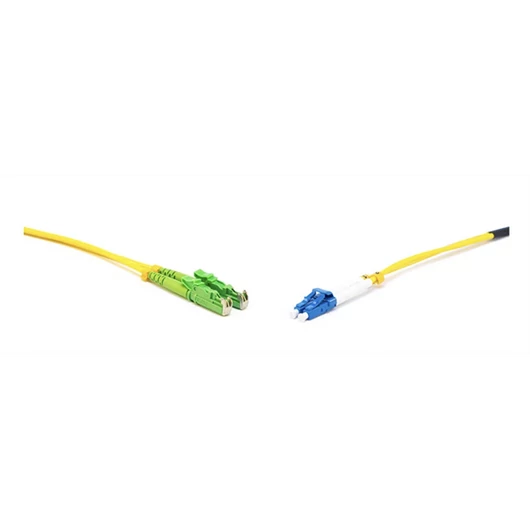 LINKEASY E2000/APC-LC/PC SM duplex patch kábel, OS2 G657.A1 fiber, LSOH 2m