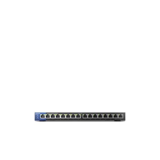 LINKSYS Switch LGS116P, 16x1000Mbps POE+ (16-Port Business Desktop Gigabit PoE+ Switch)