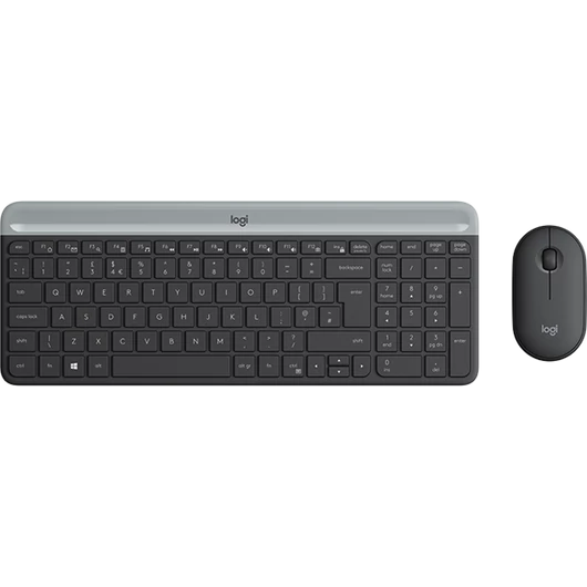 LOGITECH Billentyűzet + egér - MK470 Slim Vezeték Nélküli Combo, US