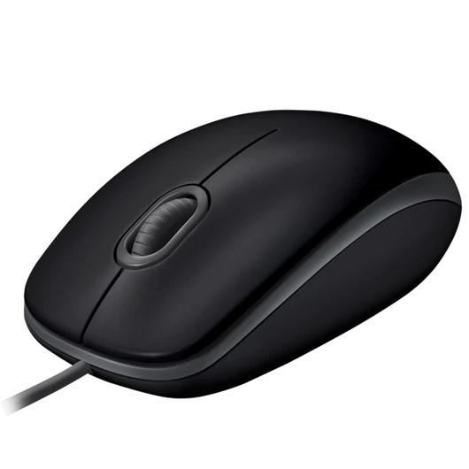 LOGITECH Egér - B110 Vezetékes Optikai Silent, Fekete
