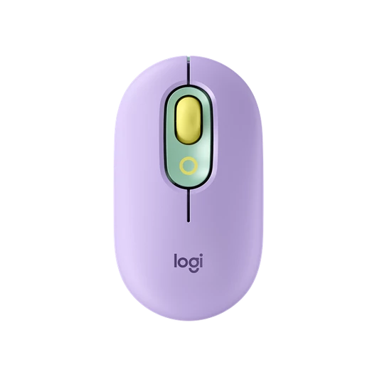 LOGITECH Egér - POP Vezeték Nélküli + (Emoji gomb), Darker Rose