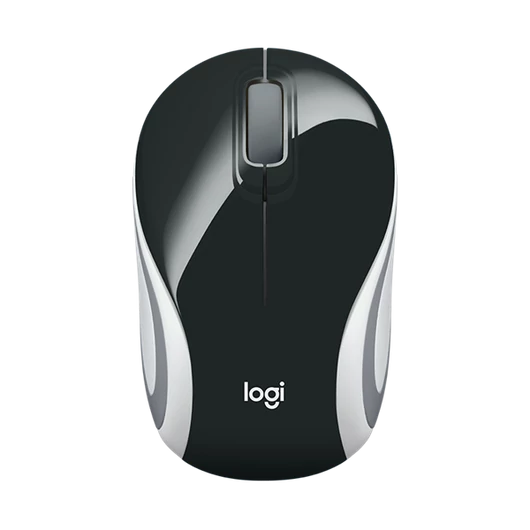 LOGITECH Egér - M187 Vezeték Nélküli Optikai Nano, Fekete