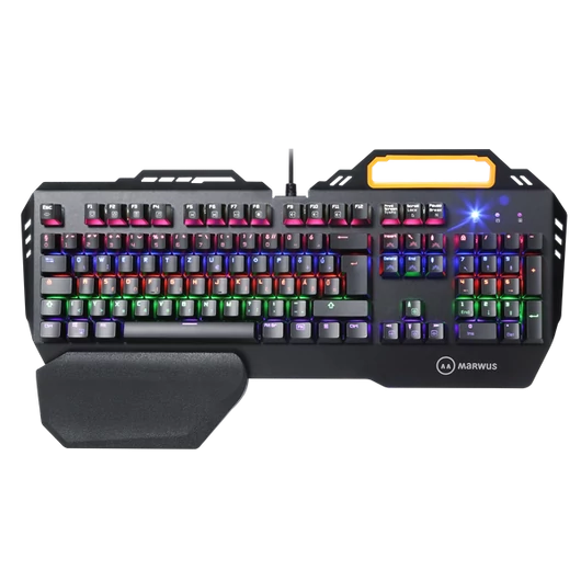 MARWUS GK110 vezetékes, mechanikus gamer HU billentyűzet LED világítással (blue switch)